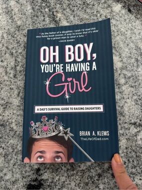 Oh Boy, You're Having a Girl by Brian A. Klems - Navy & Pink Book